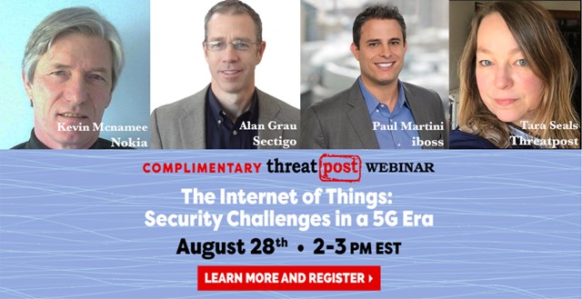 Threat Post’s “Security Challenges in a 5G Era” Webinar