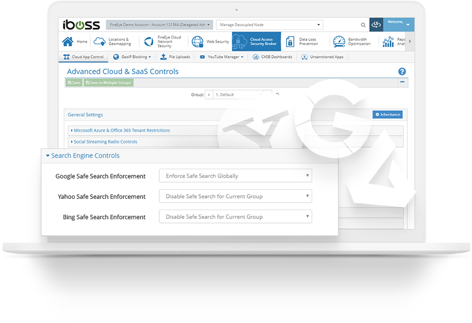 Automatic Safe Search Enforcement - iboss