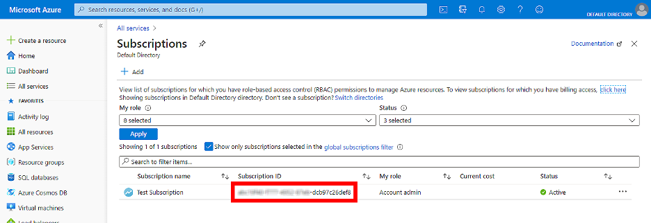 Subscription ID