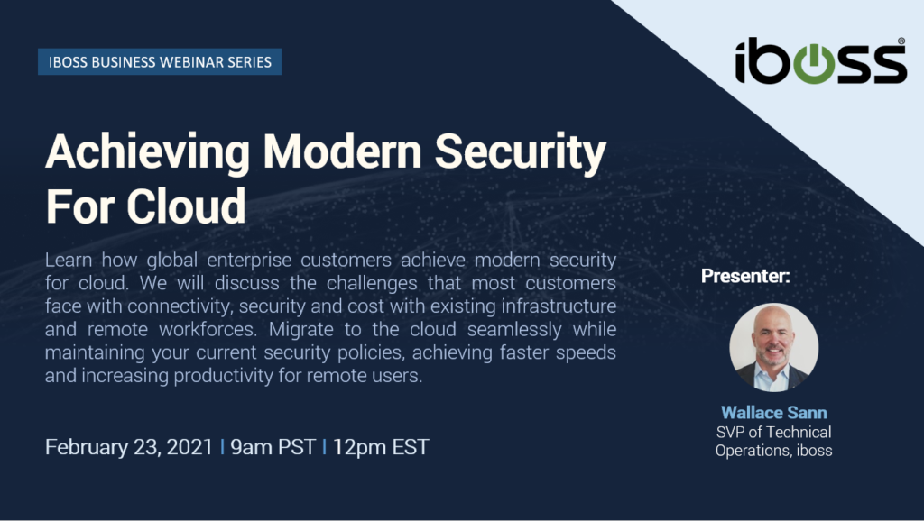 Achieving Modern Security for Cloud Webinar