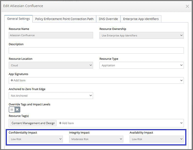 Classify resources by security objectives